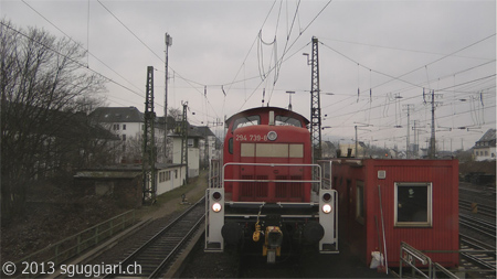 Vista dalla cabina - DB BR 294 (Germania)